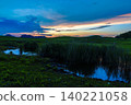 Early summer in Soni Plateau: Beautiful blue hour sky and lingering light on the mountainside (Part 2) 140221058