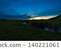 Early summer in Soni Plateau: Beautiful blue hour sky and lingering light on the mountainside (Part 5) 140221061