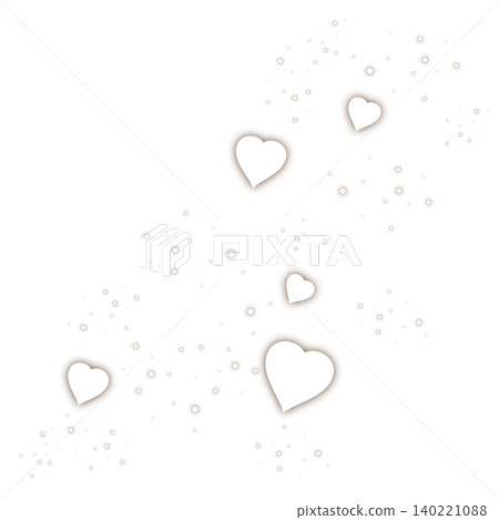 Brown glitter particles and heart illustration Brown glitter particles and heart illustration 140221088
