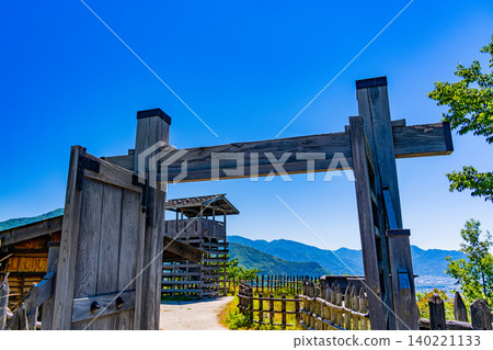[Chikuma City, Nagano Prefecture] Shiroyama Historical Park, Arato Castle 140221133