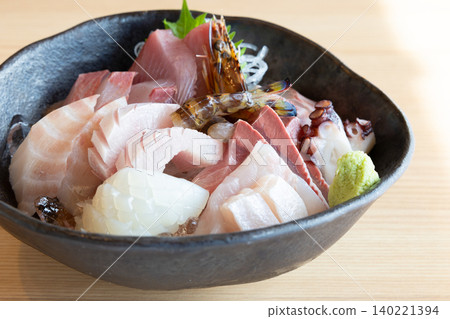 Delicious fresh sashimi platter 140221394