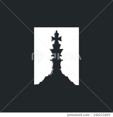 Chess Logo Simple Chess Club Identity Design Symbol Chess Logo Simple Chess Club Identity Design Symbol 140221605
