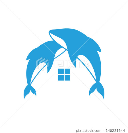 Elegant Dolphin Logo Aquatic Sea Animal Silhouette Design Template Elegant Dolphin Logo Aquatic Sea Animal Silhouette Design Template 140221644