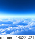 A breathtaking backdrop of blue sky and horizon stretching above a sea of clouds. A breathtaking backdrop of blue sky and horizon stretching above a sea of clouds. 140221821