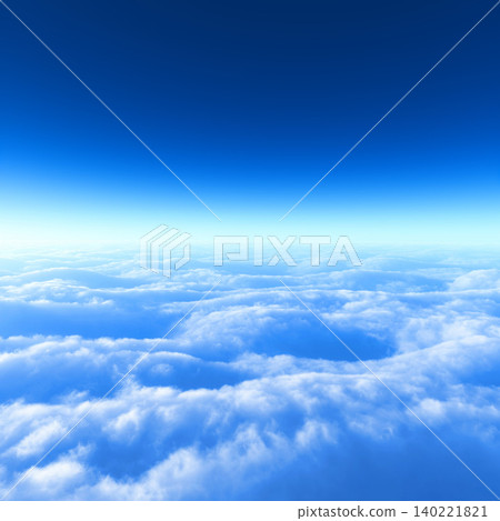 蔚藍的天空和綿延的地平線,下方是一片雲海,構成了一幅令人嘆為觀止的畫面。 蔚藍的天空和綿延的地平線,下方是一片雲海,構成了一幅令人嘆為觀止的畫面。 140221821