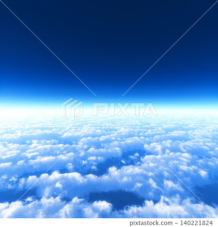 蔚藍的天空和綿延的地平線,下方是一片雲海,構成了一幅令人嘆為觀止的畫面。 蔚藍的天空和綿延的地平線,下方是一片雲海,構成了一幅令人嘆為觀止的畫面。 140221824
