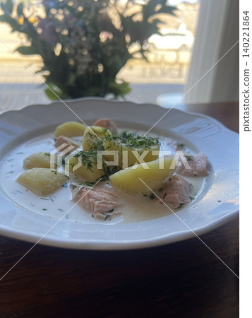 Salmon soup Salmon soup 140221864