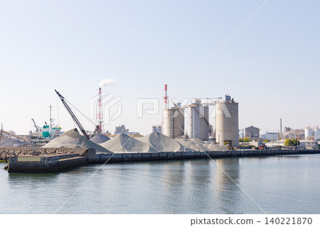 Takasago Port construction materials yard Takasago Port construction materials yard 140221870