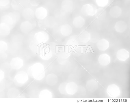 Background grey bokeh abstarct white beige circle light texture bubble blur pattern defocused glowing sparkle snow glitter snowflake magig backdrop ecosystem foreground card silver space decoration. 140221886