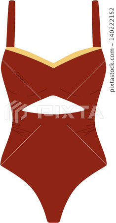 Terracotta One Piece Swimsuit PNG Summer Beach Fashion Illustration Terracotta One Piece Swimsuit PNG Summer Beach Fashion Illustration 140222152