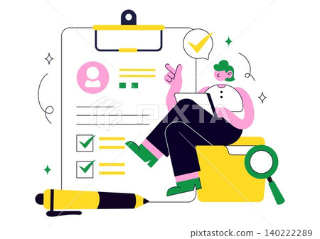 Human Resources Vector Illustration Featuring Recruitment Process, Employee Management, Hiring Strategy, HR Administration, and Workforce Development Human Resources Vector Illustration Featuring Recruitment Process, Employee Management, Hiring Strategy, HR Administration, and Workforce Development 140222289