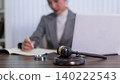 professional lawyer judge working legal documents case files courtroom desk with gavel scale justice law office concept legal advice consultation attorney 140222543
