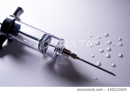 A medical image representing hygiene with white and silver textures. 140222605