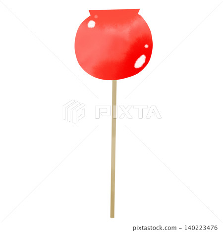 Watercolor-style illustration of candied apples at a summer festival or fair. Watercolor-style illustration of candied apples at a summer festival or fair. 140223476