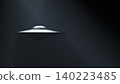 UFO in dark night	 140223485