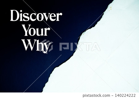 Discover Your Why text on navy blue background Discover Your Why text on navy blue background 140224222