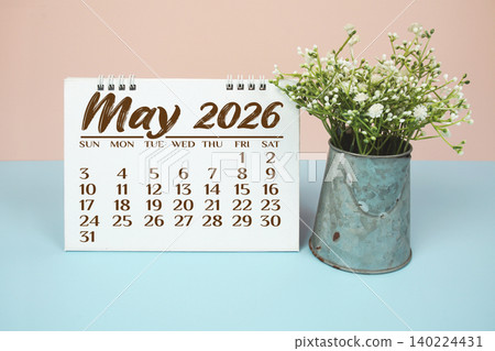 May 2026 annual monthly desk calendar for planning and management May 2026 annual monthly desk calendar for planning and management 140224431