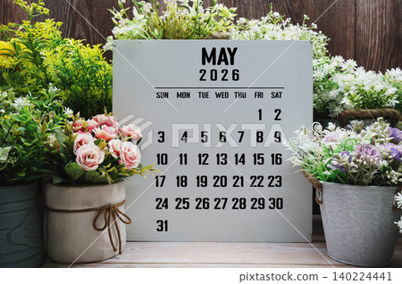 May 2026 annual monthly desk calendar for planning and management May 2026 annual monthly desk calendar for planning and management 140224441