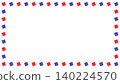 可愛又精緻的紅藍方波點簡約相框，16:9 140224570