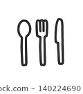 刀、叉、湯匙餐具套裝（單色） 140224690