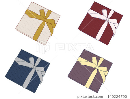 Gift box in muted colors Gift box in muted colors 140224790