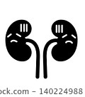 Medical/Health-related - Cute kidney character complaining of discomfort or decreased function - Kidney disease and exhaustion 140224988