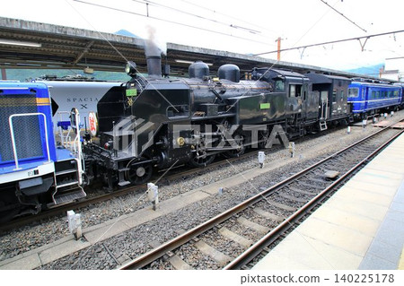 Let the whistle sound for Minami-Aizu... The SL Taiki Tsuchitsu train, C11325 + DE101109, is diligently undergoing test runs. 140225178