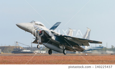 Landing of a Japan Air Self-Defense Force F-15DJ Eagle from the Tactical Fighter Training Group Landing of a Japan Air Self-Defense Force F-15DJ Eagle from the Tactical Fighter Training Group 140225437