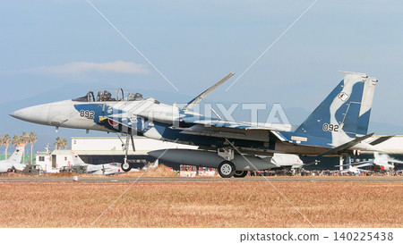 Landing of a Japan Air Self-Defense Force F-15DJ Eagle from the Tactical Fighter Training Group Landing of a Japan Air Self-Defense Force F-15DJ Eagle from the Tactical Fighter Training Group 140225438