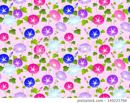 牽牛花無縫圖案 C' 140225766
