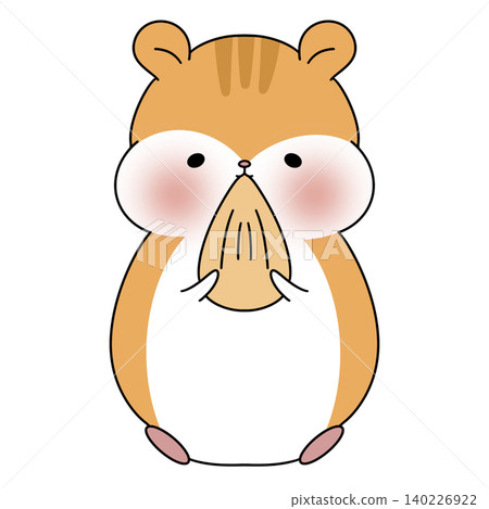 Cute hamster with big cheeks and soft fur Cute hamster with big cheeks and soft fur 140226922
