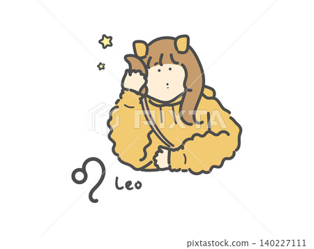 獅子座(黃道十二宮)—獅子座插畫 獅子座(黃道十二宮)—獅子座插畫 140227111