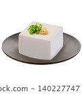 Cold tofu topped with condiments 140227747