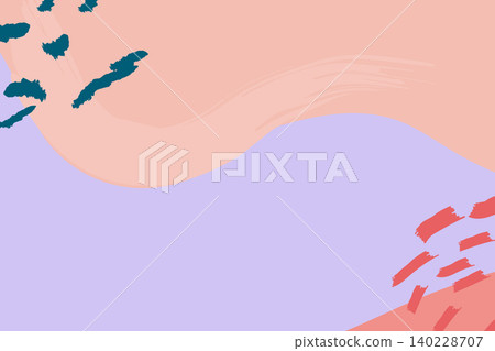 Abstract Pastel Landscape Background with Organic Shapes Abstract Pastel Landscape Background with Organic Shapes 140228707