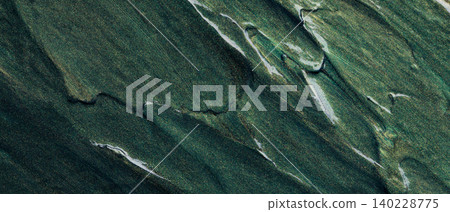 Dark green oil paint texture with white streaks creating abstract artistic background Dark green oil paint texture with white streaks creating abstract artistic background 140228775
