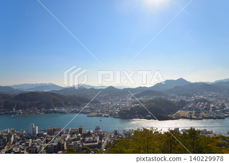 從千光寺公園眺望尾道市(廣島縣尾道市) 從千光寺公園眺望尾道市(廣島縣尾道市) 140229978