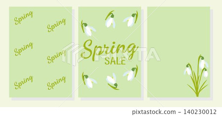 Snowdrops template set. Delicate white flowers with a minimalist, nature-inspired aesthetic. Ideal for organic products, packaging, invitations, and seasonal promotions Snowdrops template set. Delicate white flowers with a minimalist, nature-inspired aesthetic. Ideal for organic products, packaging, invitations, and seasonal promotions 140230012
