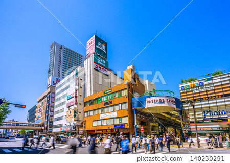 A view of Yokohama, Japan, including the area in front of Kamiooka Station. The sunlight is like that of summer. A view of Yokohama, Japan, including the area in front of Kamiooka Station. The sunlight is like that of summer. 140230291