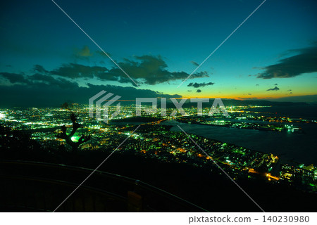 Night view from Shishi no Reigan (Takamatsu City, Kagawa Prefecture) Night view from Shishi no Reigan (Takamatsu City, Kagawa Prefecture) 140230980