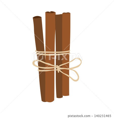 Tied cinnamon sticks aromatic spice autumn icon Tied cinnamon sticks aromatic spice autumn icon 140231465