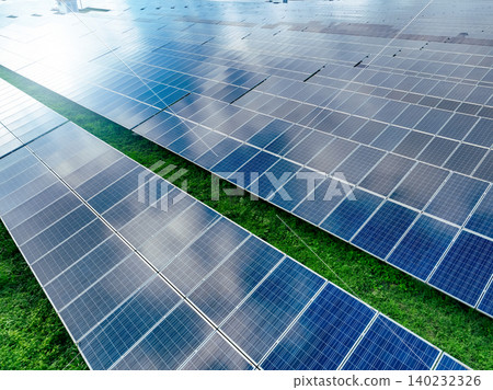 Solar farm and sun light. Solar power for green energy. Sustainable renewable energy. Photovoltaic power station. Solar panel technology. Energy sustainability. Eco-friendly green energy production. Solar farm and sun light. Solar power for green energy. Sustainable renewable energy. Photovoltaic power station. Solar panel technology. Energy sustainability. Eco-friendly green energy production. 140232326
