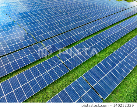 Solar farm and sun light. Solar power for green energy. Sustainable renewable energy. Photovoltaic power station. Solar panel technology. Energy sustainability. Eco-friendly green energy production. Solar farm and sun light. Solar power for green energy. Sustainable renewable energy. Photovoltaic power station. Solar panel technology. Energy sustainability. Eco-friendly green energy production. 140232329