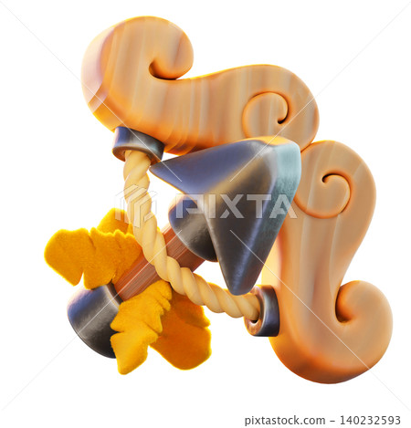 Arrow 3D Render Icon, Classic Weapon Illustration Arrow 3D Render Icon, Classic Weapon Illustration 140232593