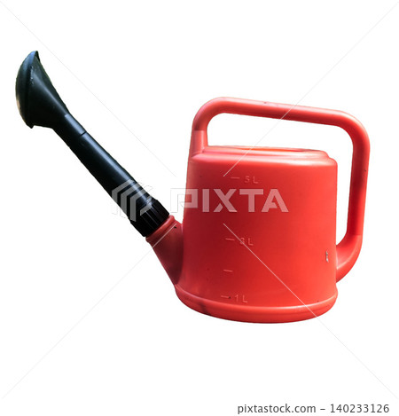 Red Watering Can isolated on white background Red Watering Can isolated on white background 140233126