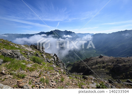 攀登燒岳,北阿爾卑斯山脈,長野縣 攀登燒岳,北阿爾卑斯山脈,長野縣 140233504