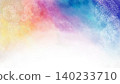 Watercolor background and fireworks frame 140233710