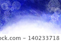 Watercolor background and fireworks frame 140233718