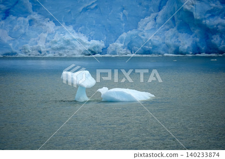 small iceberg at Spegazzini glacier argentina view huge panorama small iceberg at Spegazzini glacier argentina view huge panorama 140233874