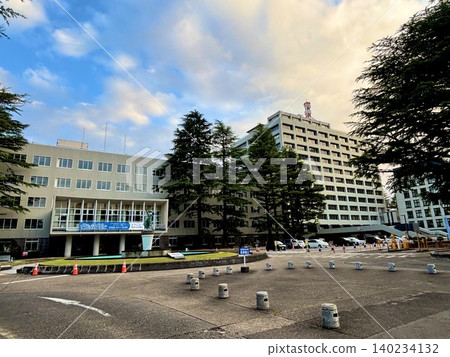 Fukushima Prefectural Office under a blue sky Fukushima Prefectural Office under a blue sky 140234132