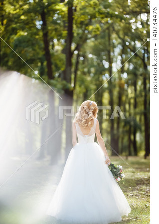 Beautiful stylish bride. Marriage. Happy newlywed woman. Beautiful stylish bride. Marriage. Happy newlywed woman. 140234476